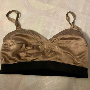 Top Secret  Sports Bra Size: Small Brownish/ Gold & Black